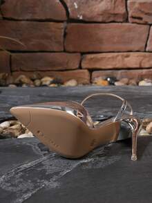 女性時尚高跟鞋高跟鞋適用於春/夏/秋 - 銀色 - 查看 3