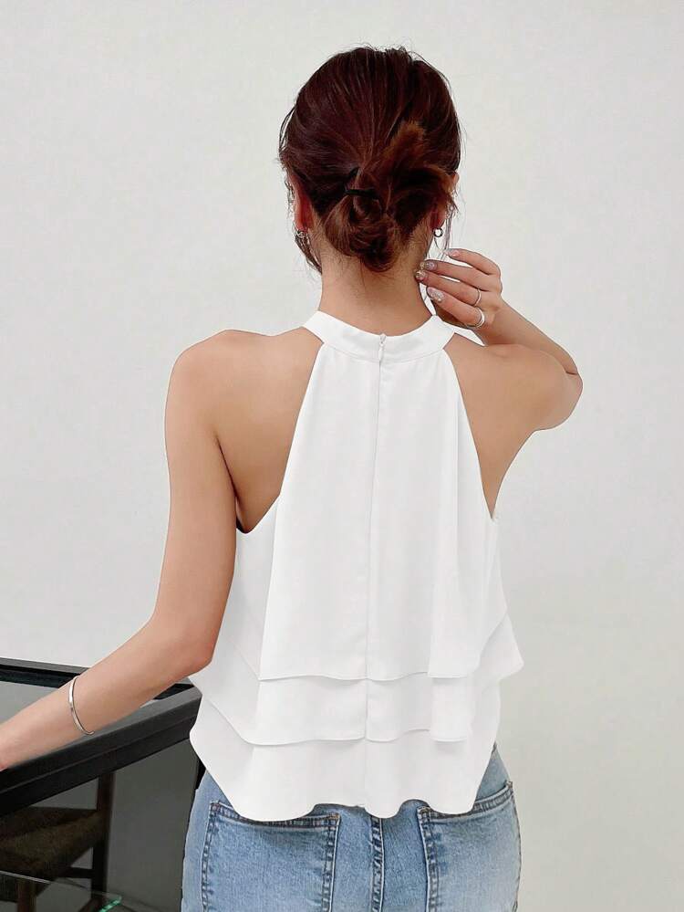 Women Sleeveless Casual Business Shirt In Solid Color,Sleeveless Tops Sexy Women Tops Going Out Tops