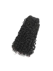 Pixie Curl Super Double Drawn Hair Bundles Natural Black Color Raw Virgin Cuticle Aligned Full End Human Hair One Hair Donor 12a Grade SSD