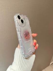 Bow Bow-Knot Decor Clear Phone Case - Multicolor - View 2