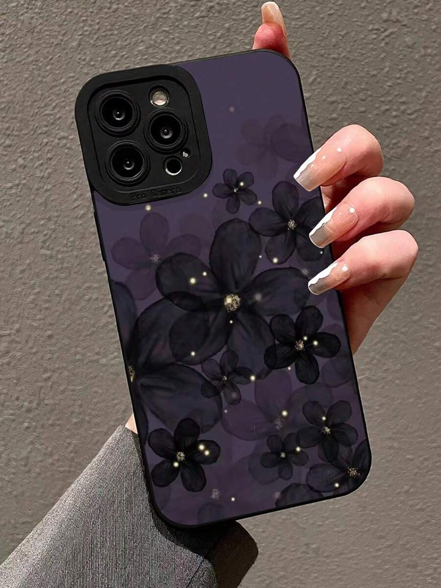 Ốp Điện Thoại Chống Rơi Họa Tiết Hoa Tương Thích Với iPhone 15/15Pro/15Plus/15Promax