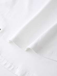 Manfinity Homme Men T-Shirts Fit Crew Neck Short Sleeve Plain Casual Simple Summer Polyester - White - View 6