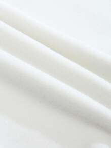 INAWLY Đồ họa Trái tim & Chữ cái Lót nhiệt Áo nỉ - trắng - Xem 5