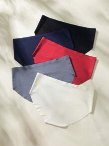 Plus 5pack Solid Simple Panty - Multicolor - View 2