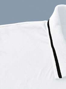 Manfinity Homme Men Colourblock Striped Trim Polo Shirt - Multicolor - View 3