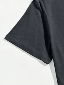 Manfinity Homme Men American Flag Print Tee - Dark Grey - View 3