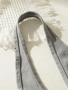 SHEIN Sujetador girante delantero halter - Gris - Ver 5