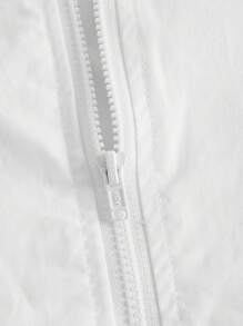 NAFA ROMANTICISATION OF HOME Camisa unicolor con cremallera bajo asimétrico - Blanco - Ver 4