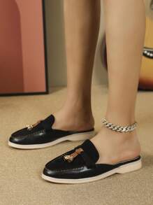 Dép xỏ ngón nữ đế mềm, thiết kế xỏ ngón thoải mái khi đi ra ngoài - màu đen - Xem 2