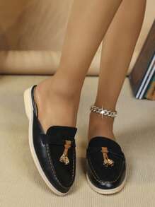 Dép xỏ ngón nữ đế mềm, thiết kế xỏ ngón thoải mái khi đi ra ngoài - màu đen - Xem 4