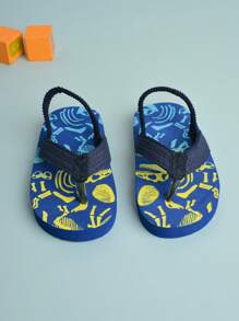 1 Pair Of Yellow & Blue Cartoon Dinosaur Fossil Pattern Classic Simple ...