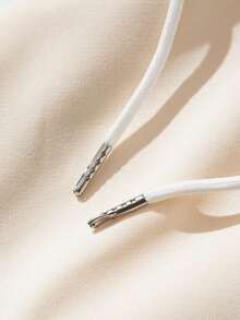 Manfinity Homme Men Contrast Side Seam Jacket & Drawstring Waist Shorts Track Suit - Multicolor - View 4