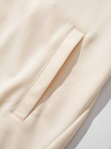 Manfinity Homme Men Contrast Side Seam Jacket & Drawstring Waist Shorts Track Suit - Multicolor - View 6