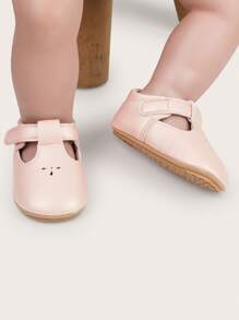 春秋婴儿鞋，防滑软底幼儿鞋，适合 0-1 岁婴儿女孩 - 粉色 - 查看 3