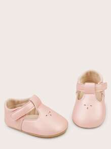 春秋婴儿鞋，防滑软底幼儿鞋，适合 0-1 岁婴儿女孩 - 粉色 - 查看 5