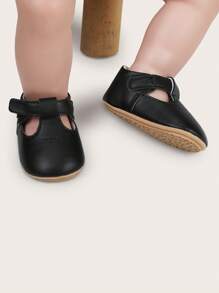 Spring And Autumn Infant Girl Anti-Slip Soft Bottom Walking Shoes 0-1 Year Old - Black - View 3