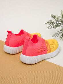 Zapatos deportivos recién llegados de color combinado sin cordones de niños, de moda & cómodo & versátil - Rosa Pálido - Ver 2