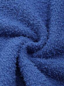 DAZY Chất rắn Vòng cổ Áo len - Màu xanh lam - Xem 4