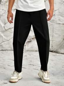 HIMLAND Men Solid Slant Pocket Pants