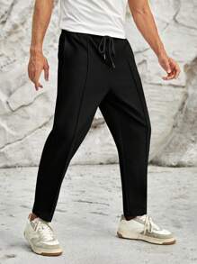 HIMLAND Men Solid Slant Pocket Pants