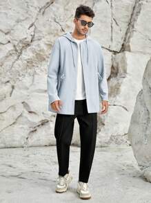 HIMLAND Men Solid Slant Pocket Pants