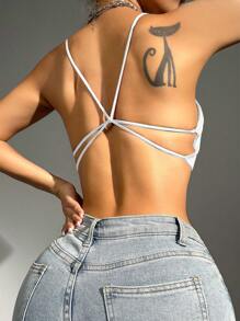 3件素色吊帶胸罩 - 彩色 - 查看 6