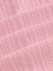 SHEIN ICON Solid Unitard Romper - Baby Pink - View 4