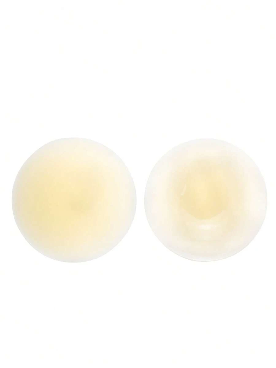1 đôi Silicone Nắp núm vú - Màu be - Xem 1