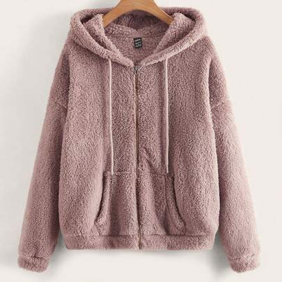 Zip Up Drop Shoulde…