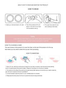 1 par Cubierta de pezón de silicona - Rosa Pálido - Ver 7