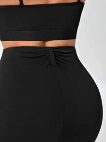 SHEIN Daily&Casual 純色運動褲