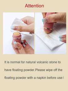 1pc Oil Absorbing Face Roller - Dusty Pink - View 5