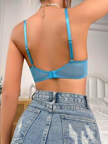 SHEIN 花卉蕾絲鋼圈胸罩