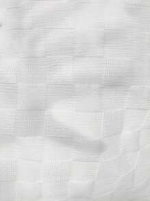 Chiquease Contrast Collar Button Detail Shirt Romper - Black and White - View 7