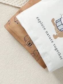 Baby Girl 2pcs Cartoon Graphic Tee - Multicolor - View 6