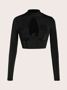 SHEIN ICON Tricou decupat în față