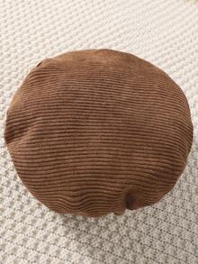 SHEIN Chica preadolescente Camiseta unicolor & con botón delantero Vestido de tirantes - Café integral - Ver 5