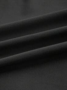 Swim Basics Summer Beach Solid Ruched Knot Side Cover Up Skirt - Black - View 3