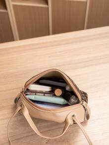 Mini Full Print Fashion Handbag With Adjustable Shoulder Strap - Multicolor - View 5