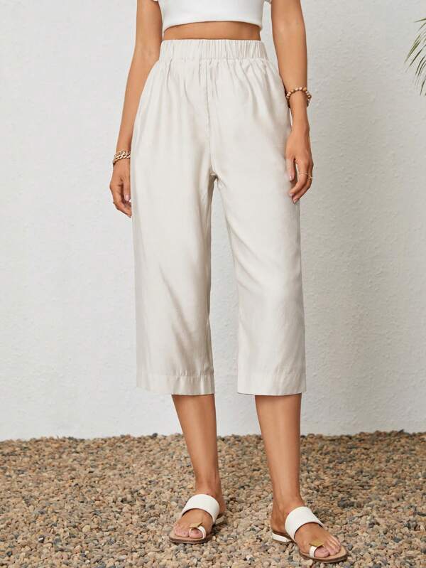 EMERY ROSE Jednolity Spodnie Capris