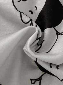 SHEIN Baby Boy 2pcs Cartoon Graphic Joggers - Multicolor - View 3