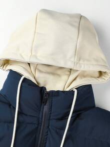 Manfinity Hypemode Áo khoác có mũ trùm đầu có khóa kéo cho nam 1 chiếc - Màu xanh hải quân - Xem 4