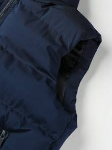 Manfinity Hypemode Áo khoác có mũ trùm đầu có khóa kéo cho nam 1 chiếc - Màu xanh hải quân - Xem 5