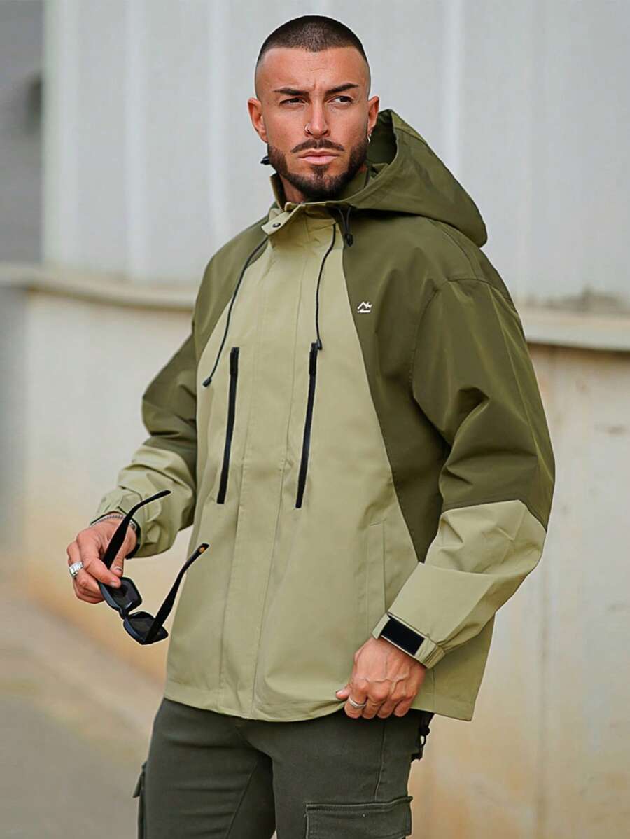 Áo khoác Nam - xanh quân đội - Xem 1