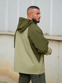 Áo khoác Nam - xanh quân đội - Xem 2