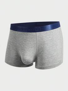 Men 5pcs Letter Graphic Contrast Tape Boxer Brief - Multicolor - View 3