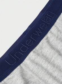 Men 5pcs Letter Graphic Contrast Tape Boxer Brief - Multicolor - View 8