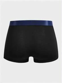 Men 5pcs Letter Graphic Contrast Tape Boxer Brief - Multicolor - View 12