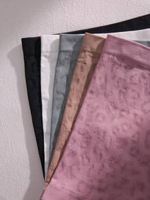 SHEIN 5 piezas Boyshorts de leopardo jacquard - Multicolor - Ver 4