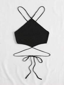 Trelyra 十字交叉後背繫帶針織上衣